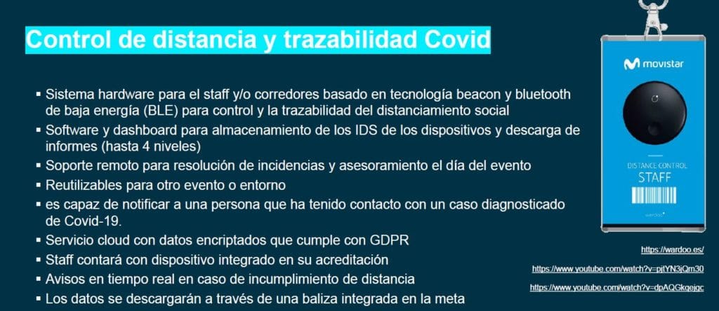 Control de distancia y trazabilidad