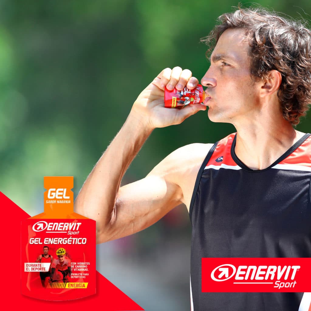 Consejos Enervit para correr un maratón geles y suplementación